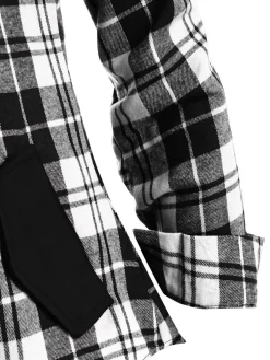 Sale Retro Stage 1950s Plaid Pocket Hooded Zipper Tops