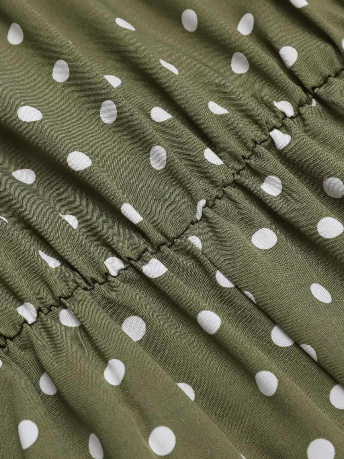 Online Retro Stage 1930s Polka Dot Belt Jumpsuit Green