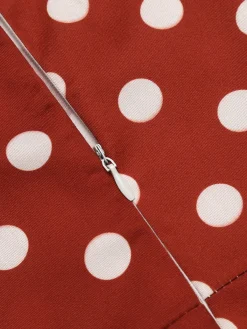 New Retro Stage 1950s Polka Dot Bow Swing Dress