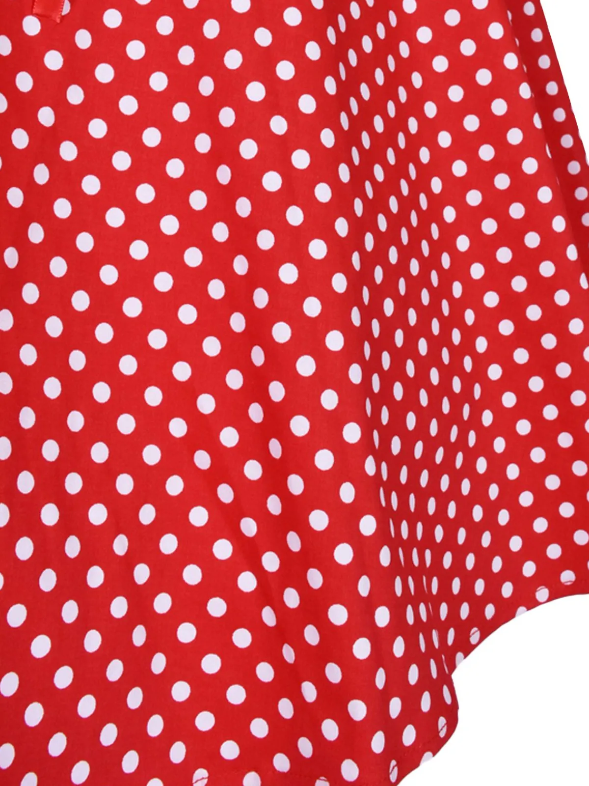 Clearance Retro Stage 1950s Polka Dot Halter Swing Dress Red