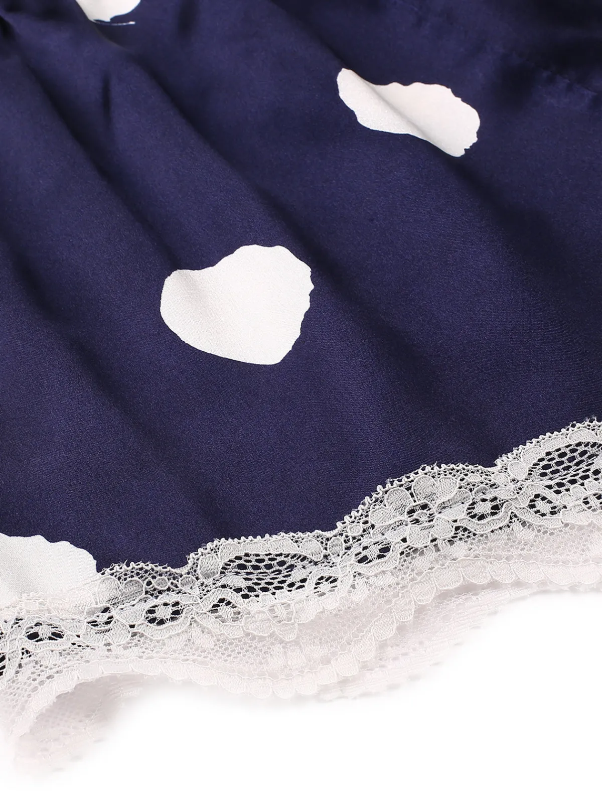 New Retro Stage 1950s Polka Dot Lace Camisole Sleepwear