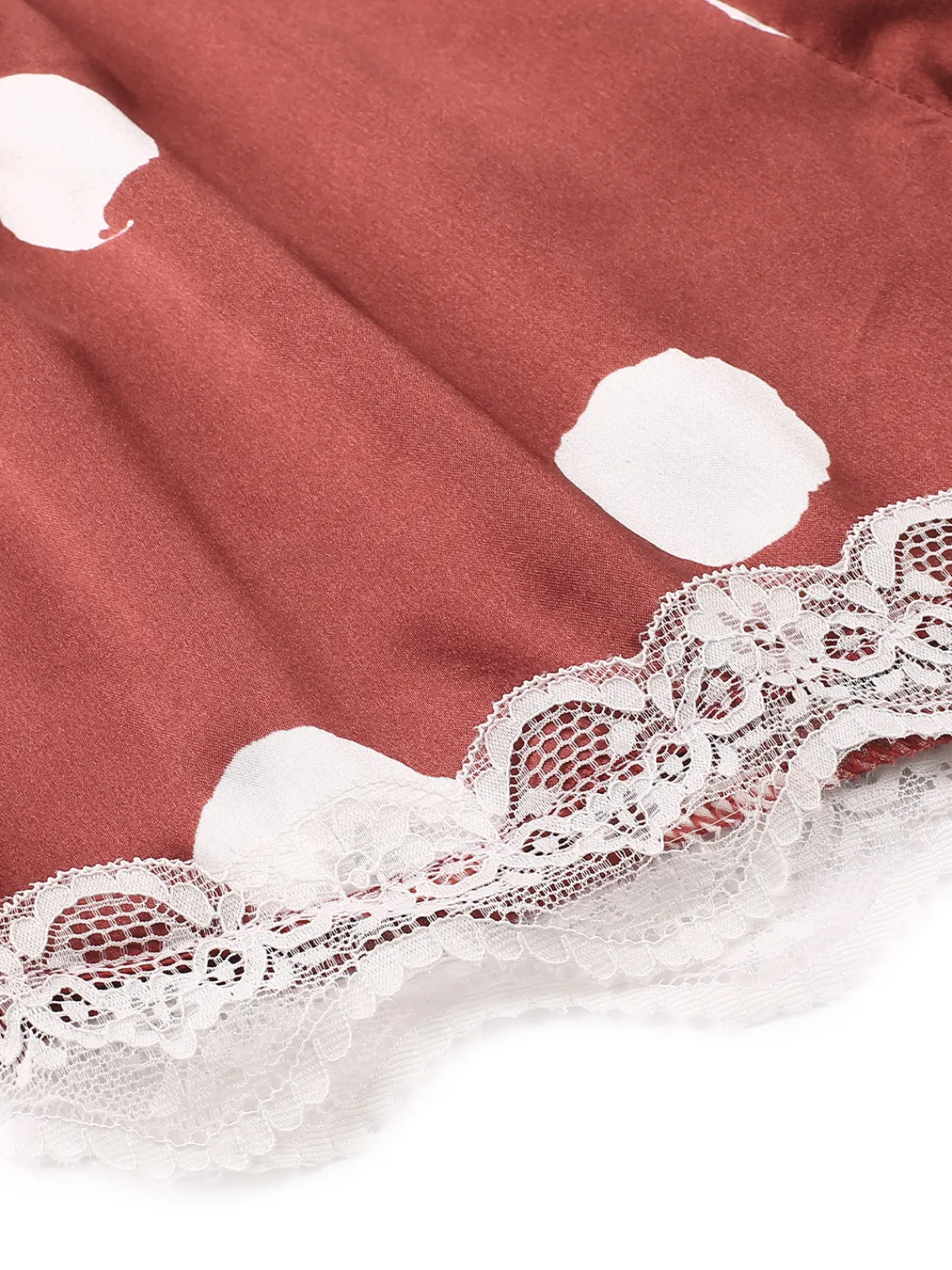 Best Retro Stage 1950s Polka Dot Lace Camisole Sleepwear