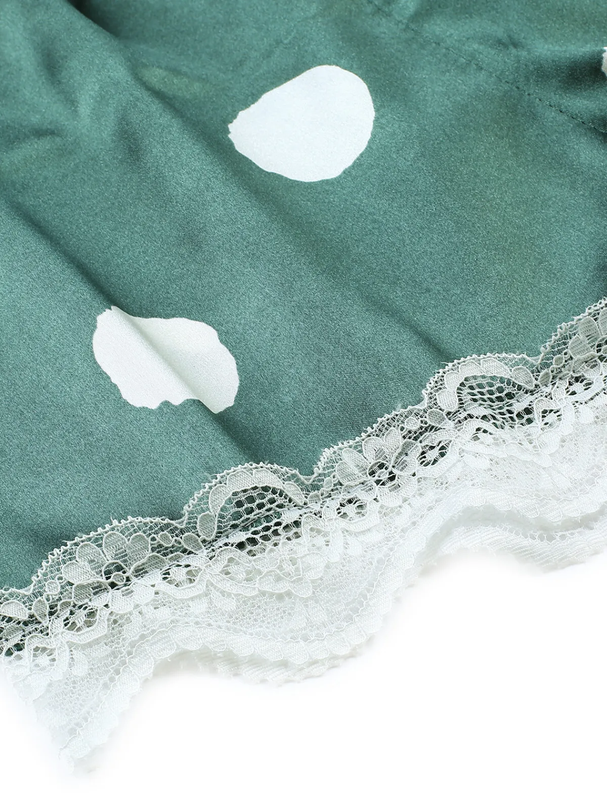 Best Retro Stage 1950s Polka Dot Lace Camisole Sleepwear
