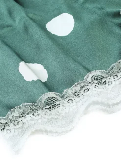 Hot Retro Stage 1950s Polka Dot Lace Camisole Sleepwear