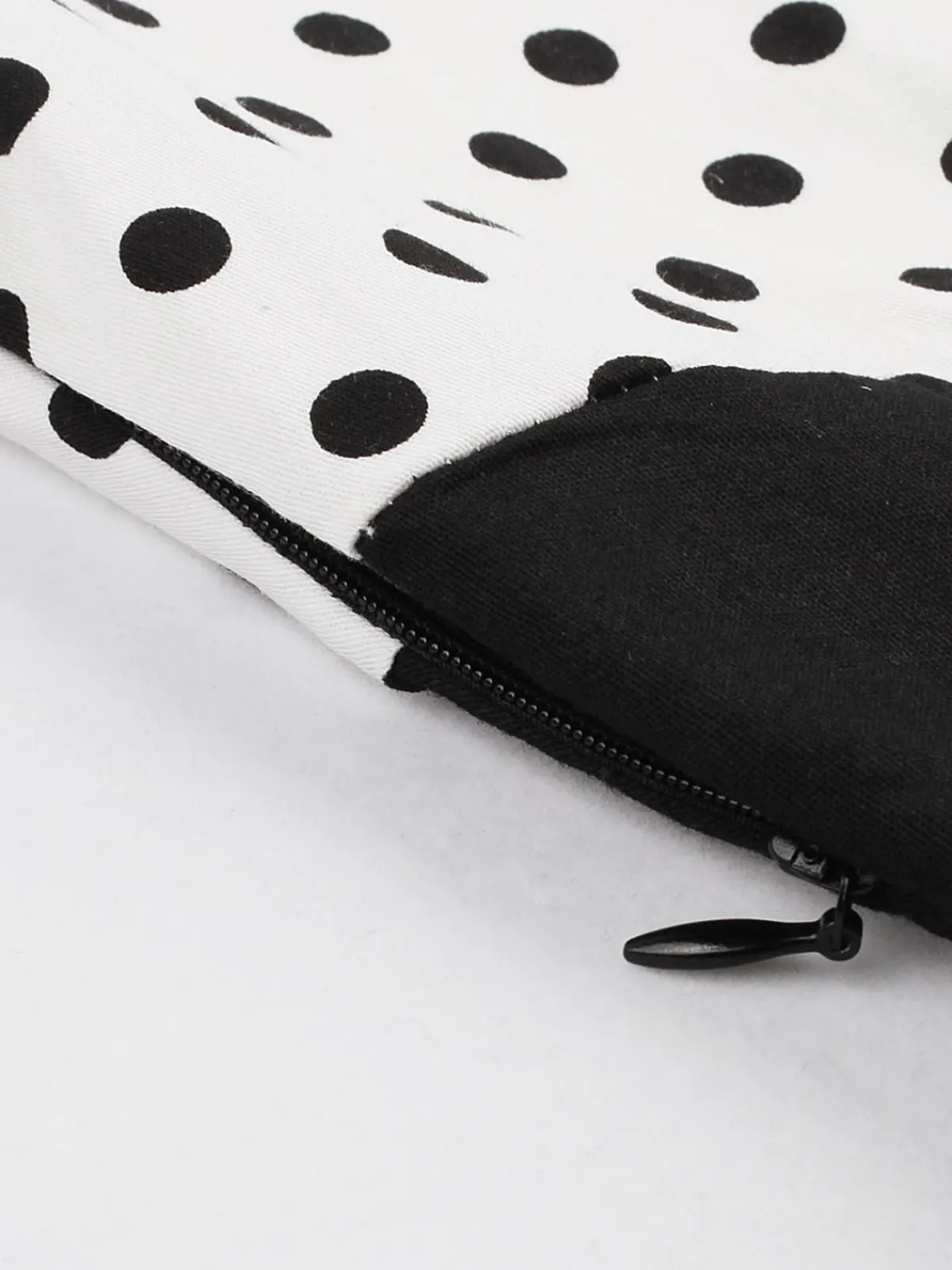 Hot Retro Stage 1950s Polka Dot Patchwork Swing Dress