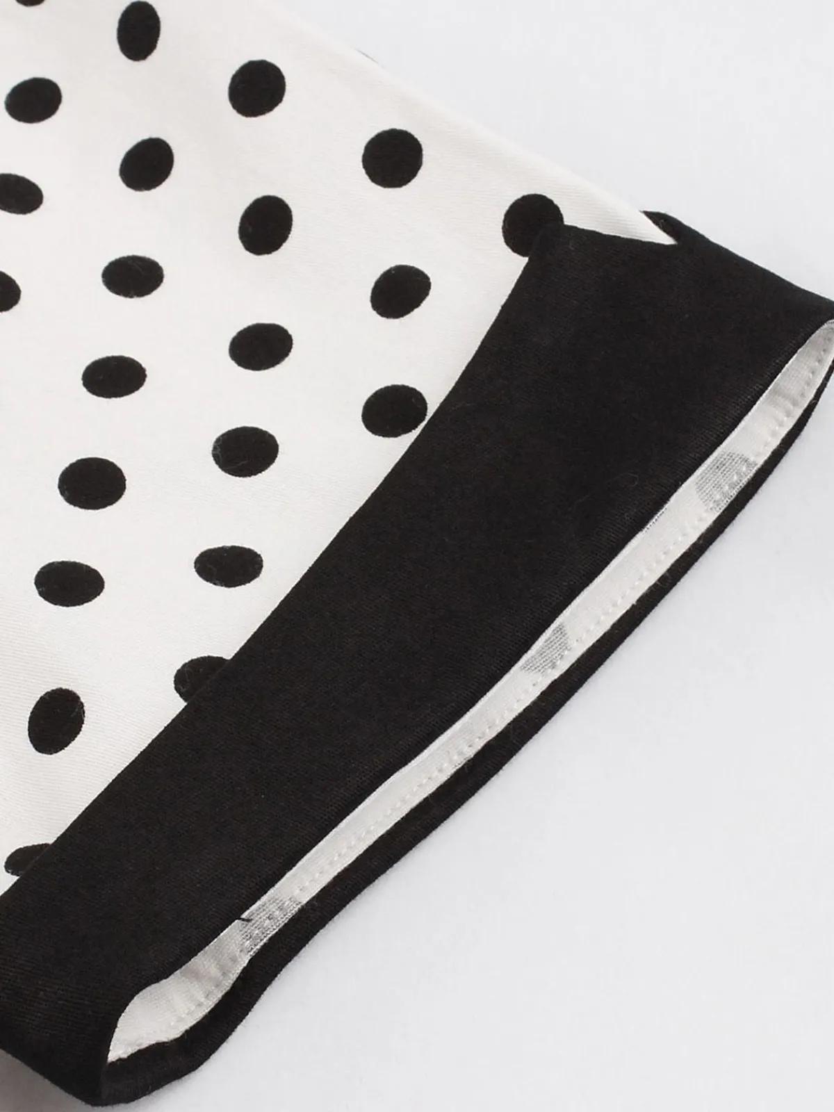 Discount Retro Stage 1950s Polka Dot Patchwork Swing Dress