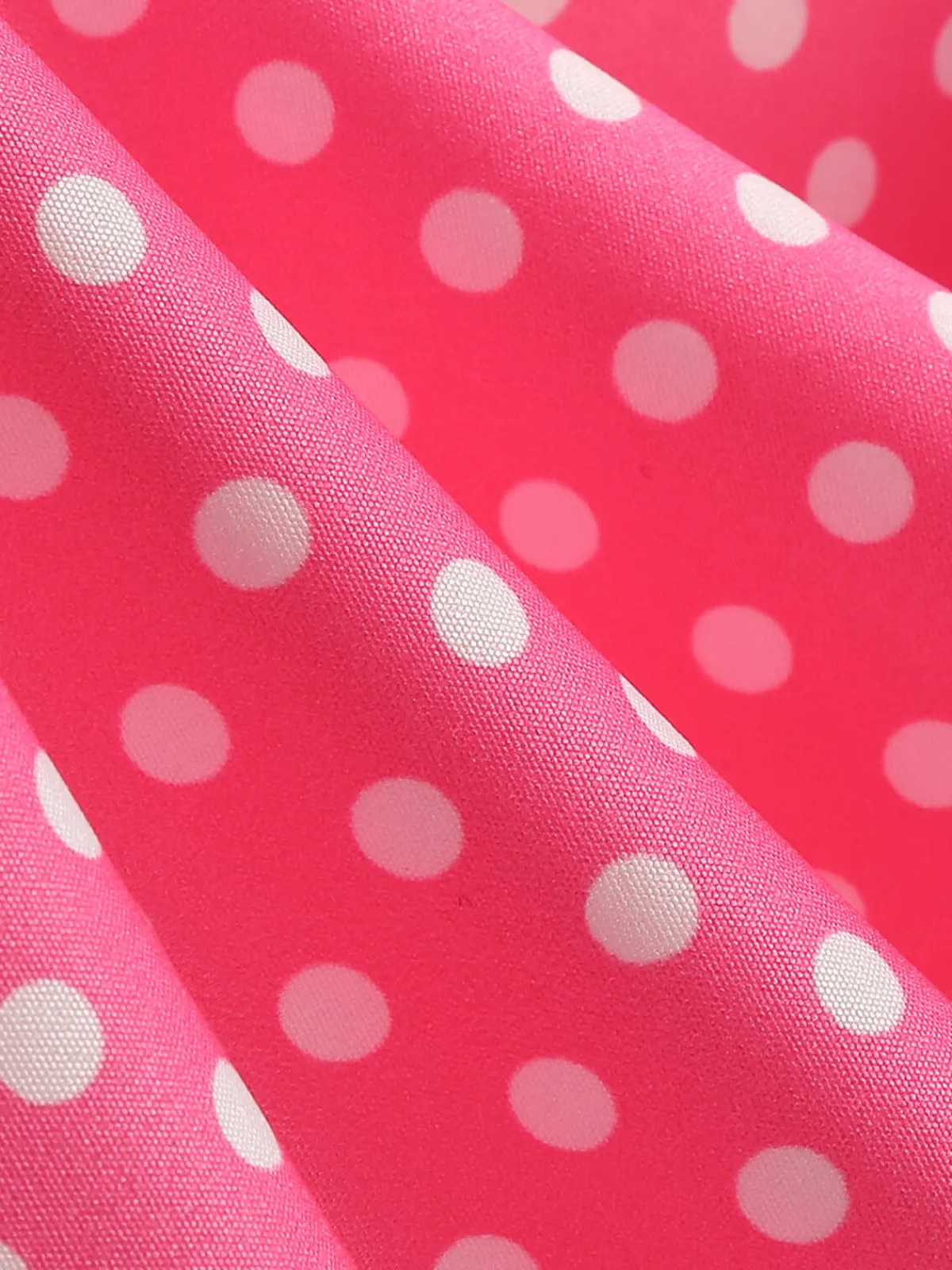 Clearance Retro Stage 1950s Polka Dots Patchwork Ribbon Strap Dress