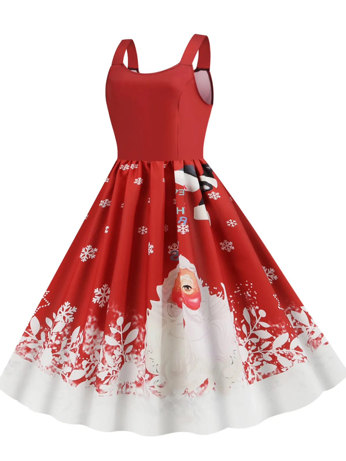 Outlet Retro Stage 1950s Retro Christmas Santa Claus Swing Dress