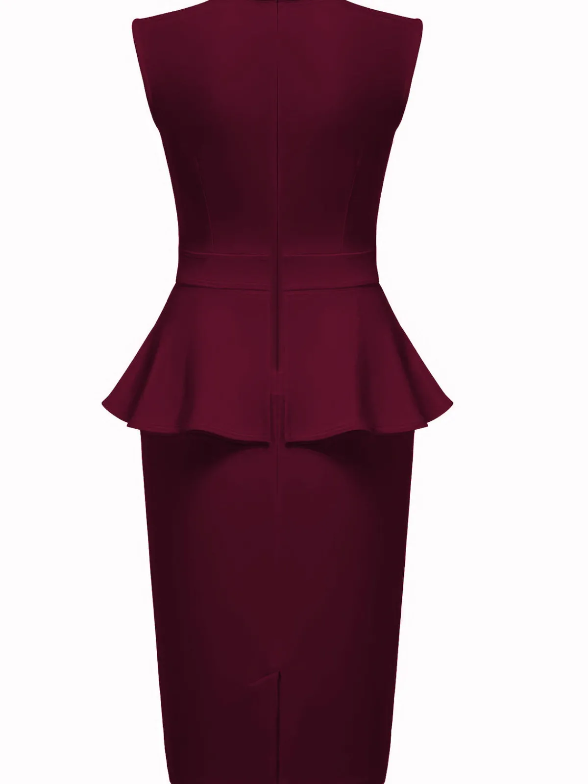 Sale Retro Stage 1960s Round Neck Patchwork Wrap Sleeveless Dress