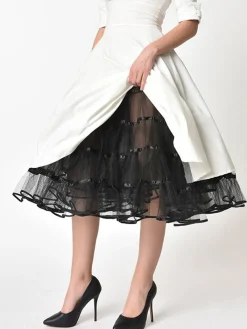 Outlet Retro Stage 1950s Ruffled Petticoat Underskirt