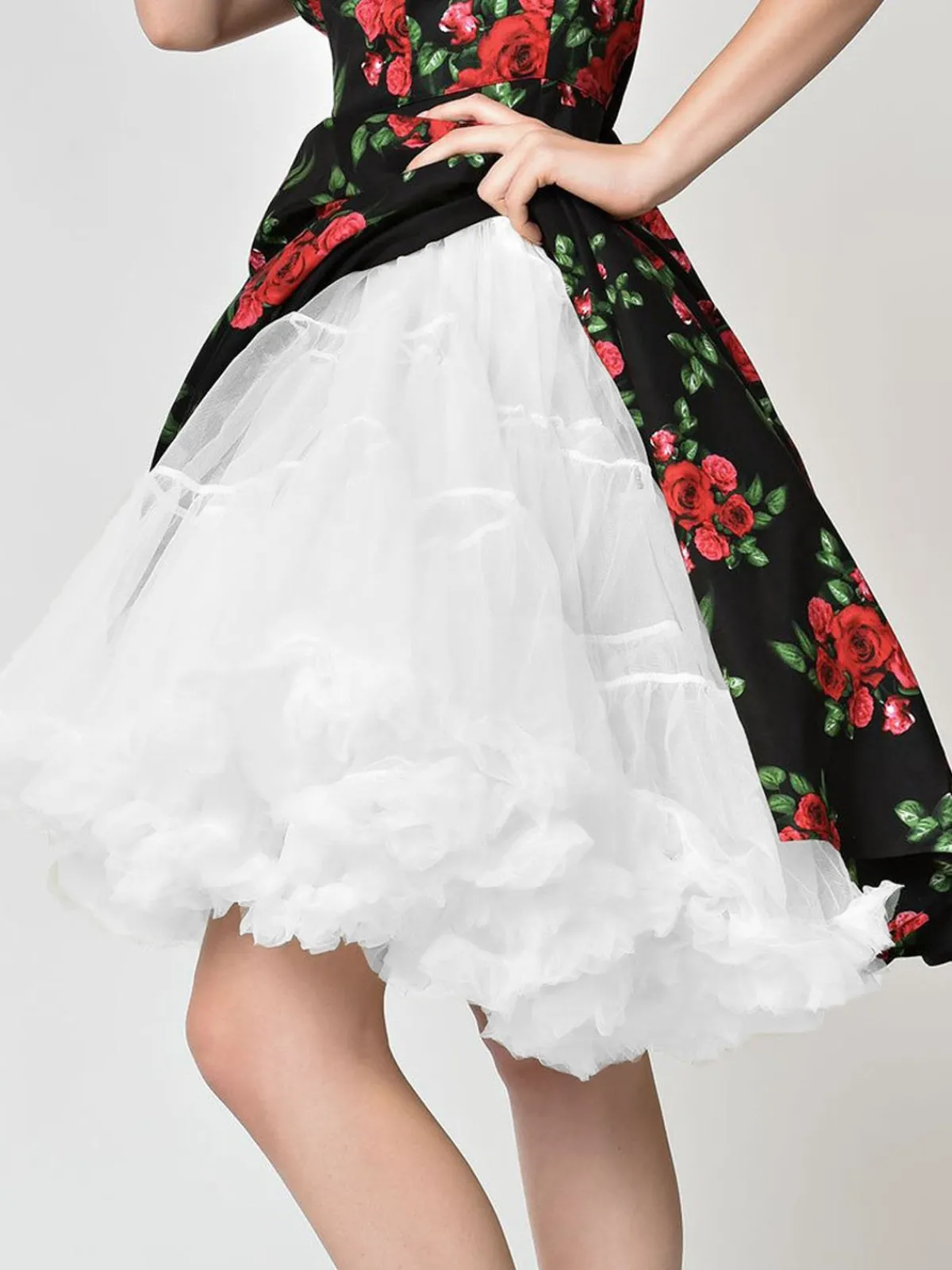 Hot Retro Stage 1950s Ruffled Petticoat Underskirt