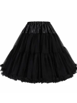 Fashion Retro Stage 1950s Ruffled Petticoat Underskirt