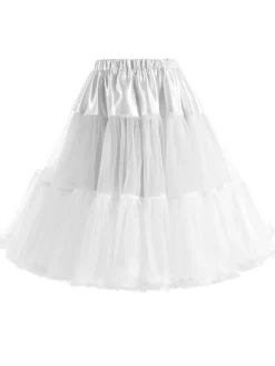 Fashion Retro Stage 1950s Ruffled Petticoat Underskirt