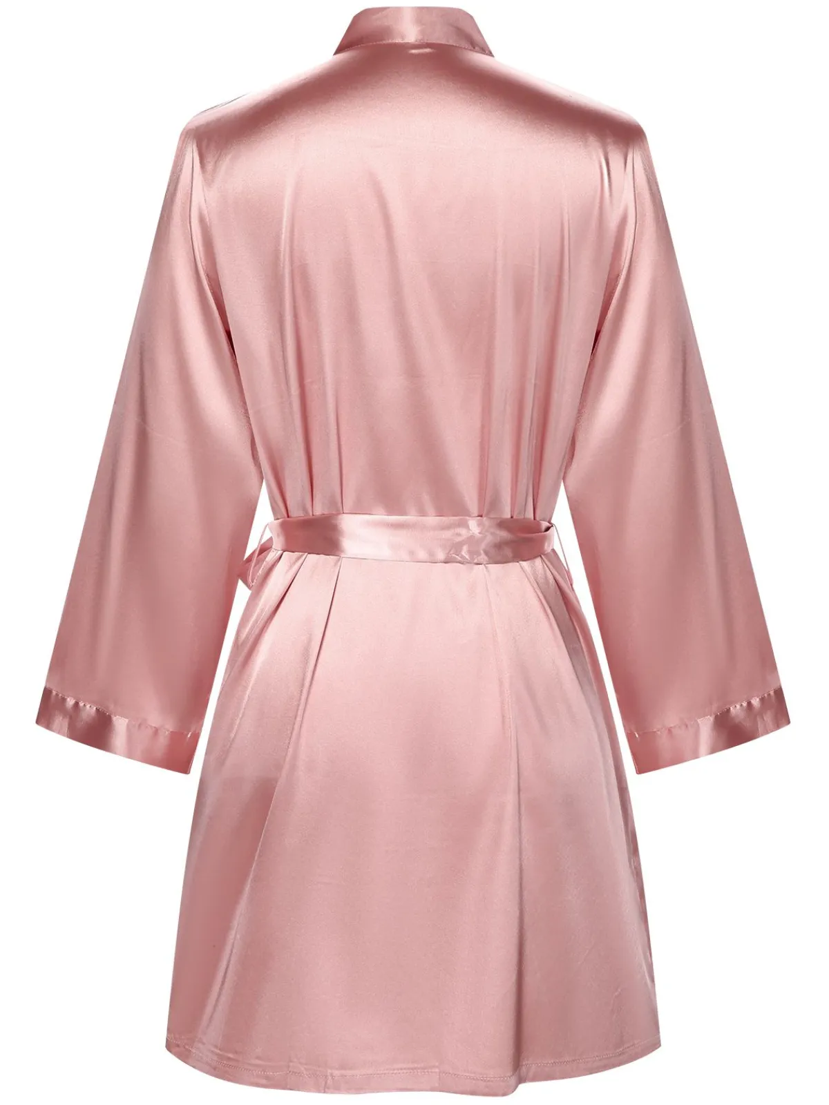 Best Retro Stage 1970s Satin Solid Belted Robes