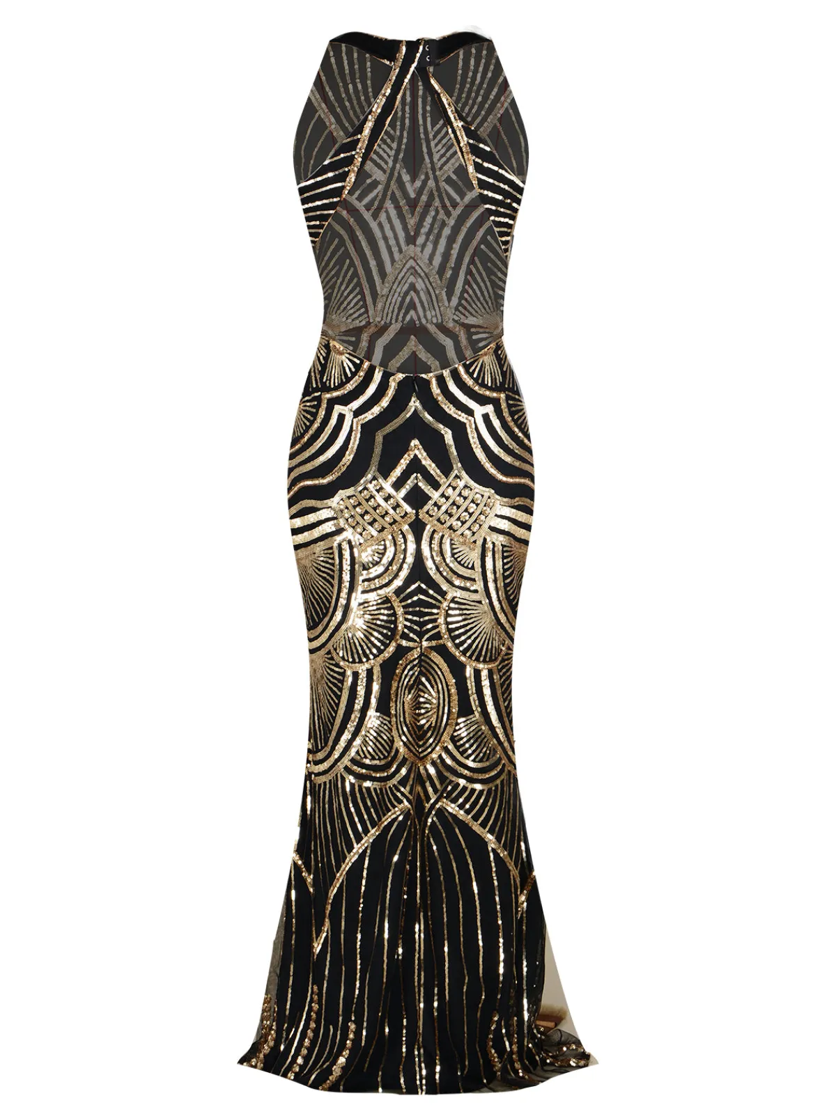 Outlet Retro Stage 1920s Sequin Backless Formal Dress