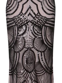 Outlet Retro Stage 1920s Sequin Backless Formal Dress