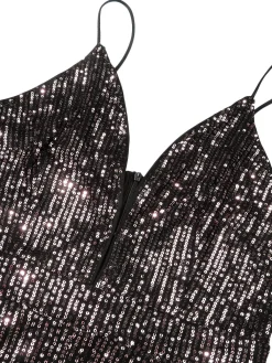 Best Retro Stage 1930s Sequined Shiny Slip Vintage Jumpsuit