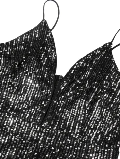 Best Retro Stage 1930s Sequined Shiny Slip Vintage Jumpsuit