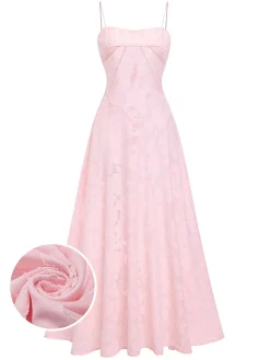 Clearance Retro Stage 1930s Sexy Sheer Floral Maxi Dress