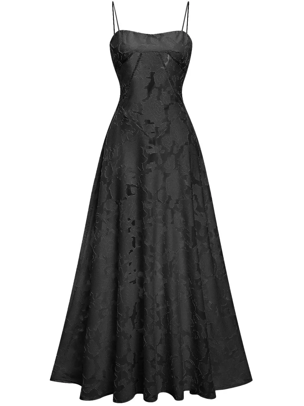 Clearance Retro Stage 1930s Sexy Sheer Floral Maxi Dress
