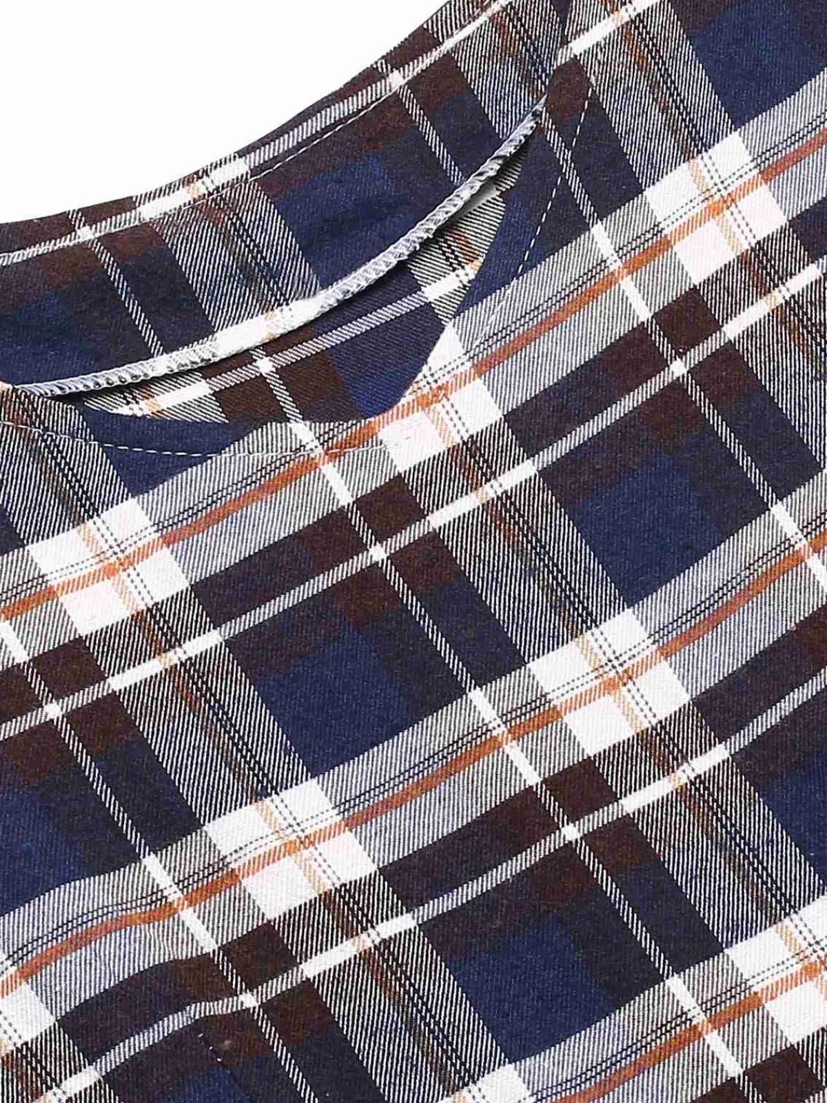 Best Retro Stage 1950s Sleeveless Plaid Belted Swing Dress