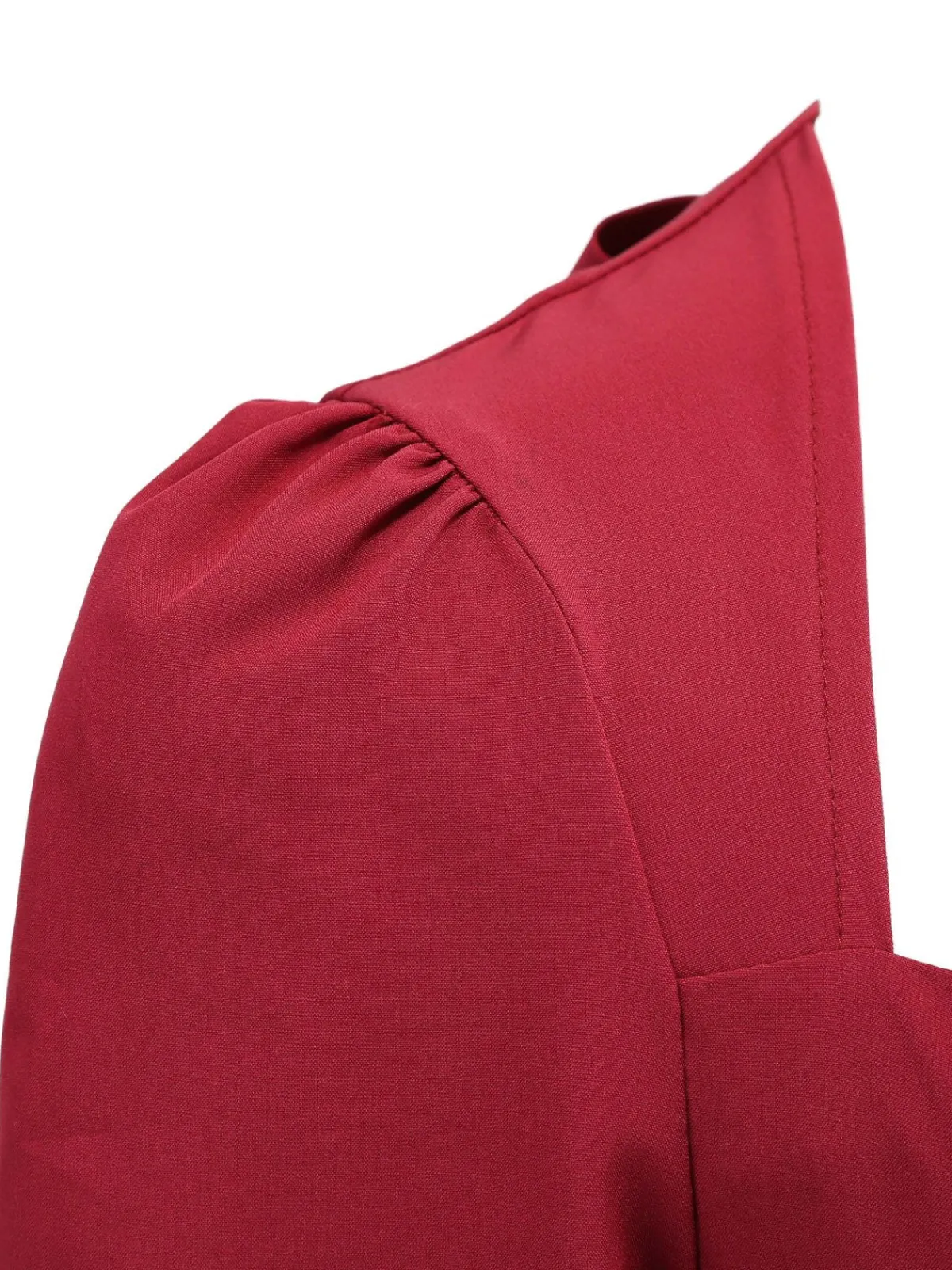 New Retro Stage 1950s Solid 3/4 Sleeve Dress