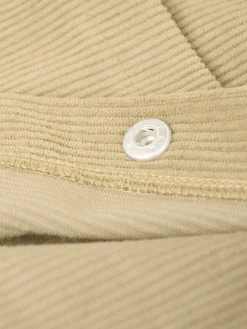 New Retro Stage 1930s Solid Buttoned Corduroy A-Line Skirt