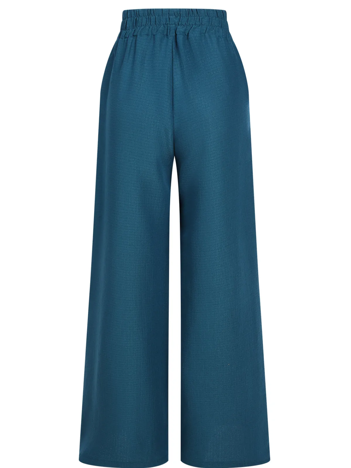 Clearance Retro Stage 1940s Solid Elastic Waist Loose Pants