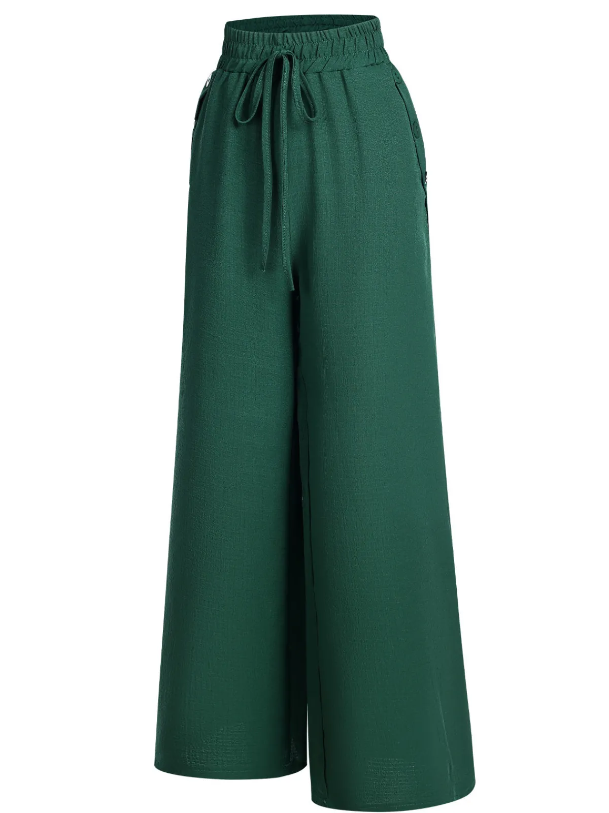 Clearance Retro Stage 1940s Solid Elastic Waist Loose Pants
