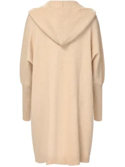Online Retro Stage 1940s Solid Knit Hooded Cardigan