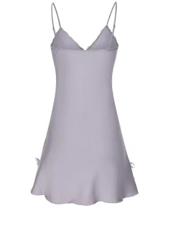 Fashion Retro Stage 1950s Solid Lace Trimmed Straps Sleepwear