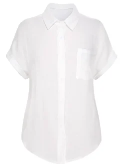 Clearance Retro Stage 1950s Solid Lapel Button-Down Blouse