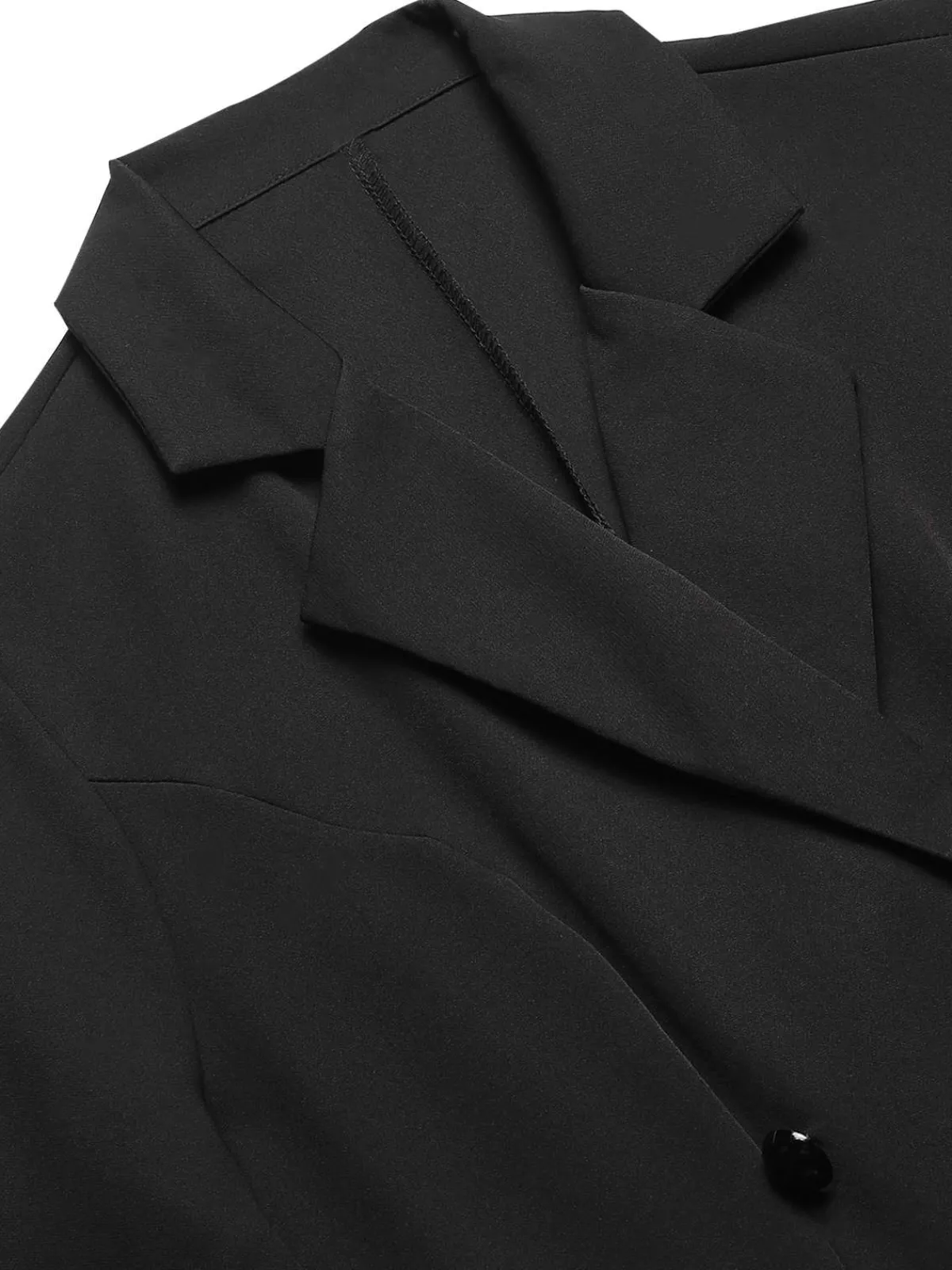 New Retro Stage 1950s Solid Lapel Double Breasted Trench Coat