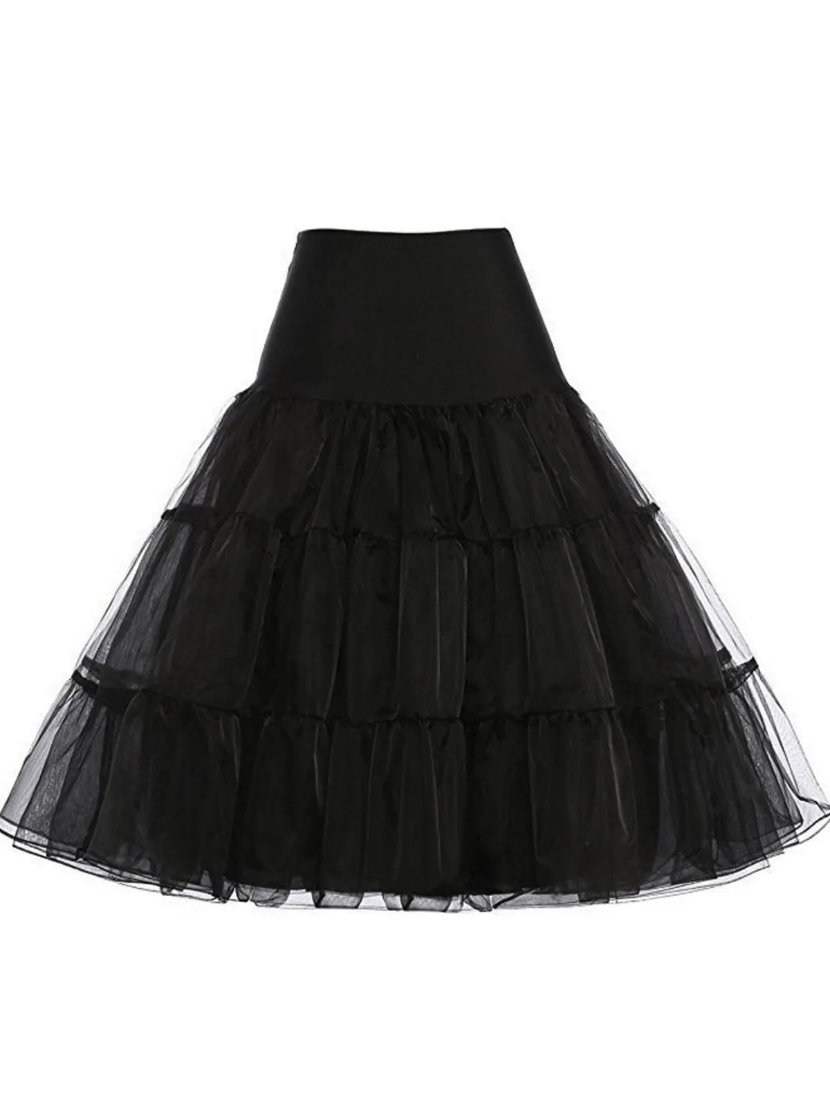Best Retro Stage 1950s Solid Petticoat Underskirt