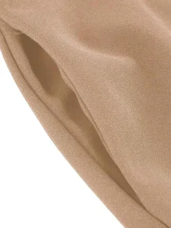 Outlet Retro Stage 1950s Solid Pleated Button Belted Skirt