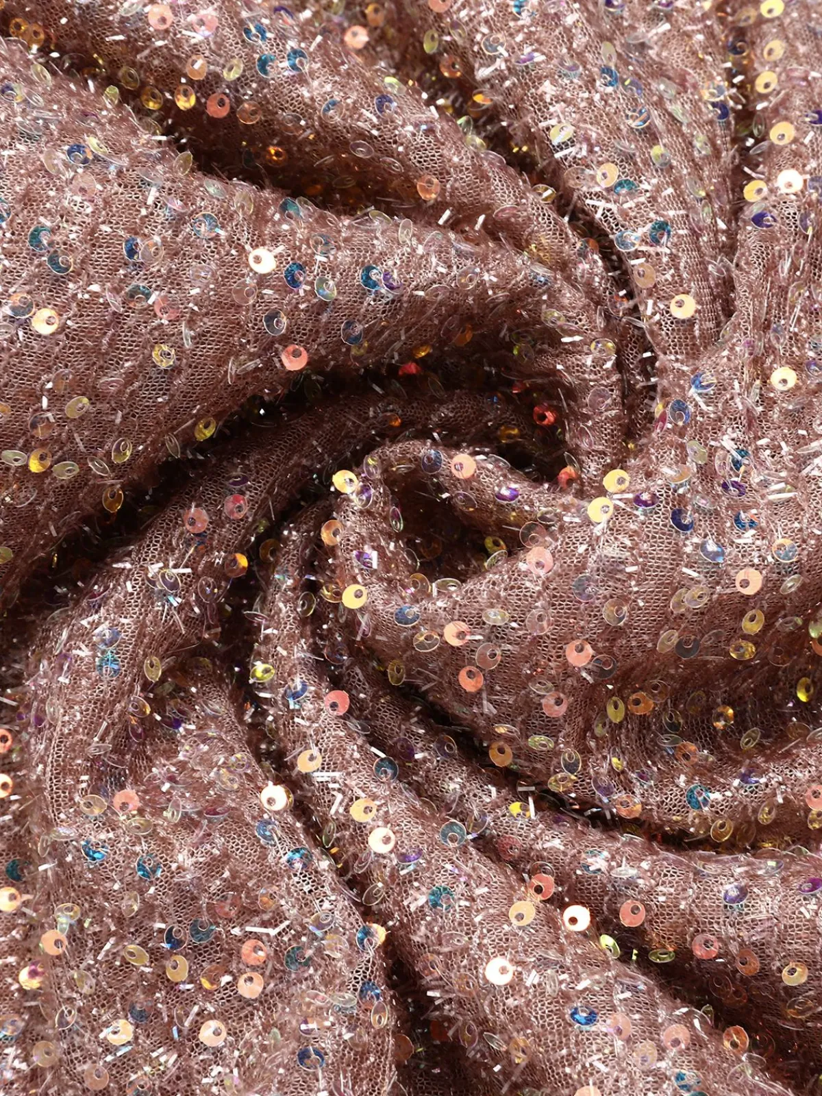 Best Retro Stage 1950s Solid Sequined Raw Edge Dress
