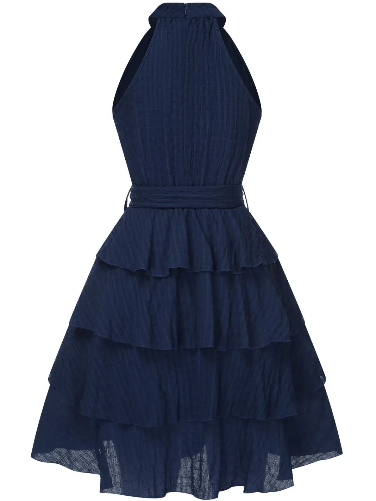 Discount Retro Stage 1950s Solid Sleeveless Belt Tutu Dress