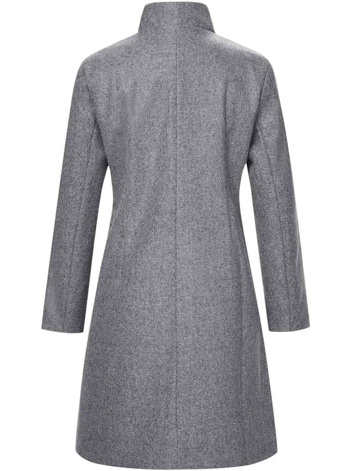 Outlet Retro Stage 1960s Solid Stand Collar Lapel Coat