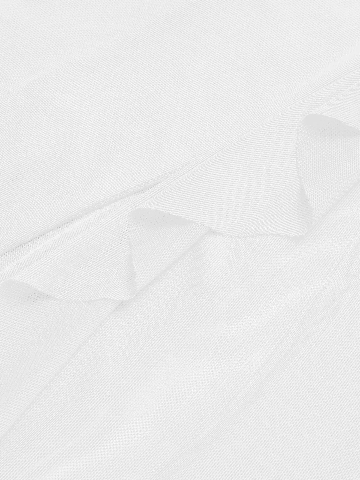 New Retro Stage 1930s Solid V-Neck Ruffle Sheer Nightgown