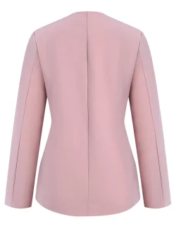 Hot Retro Stage 1940s Solid V-Neck Vintage Coat