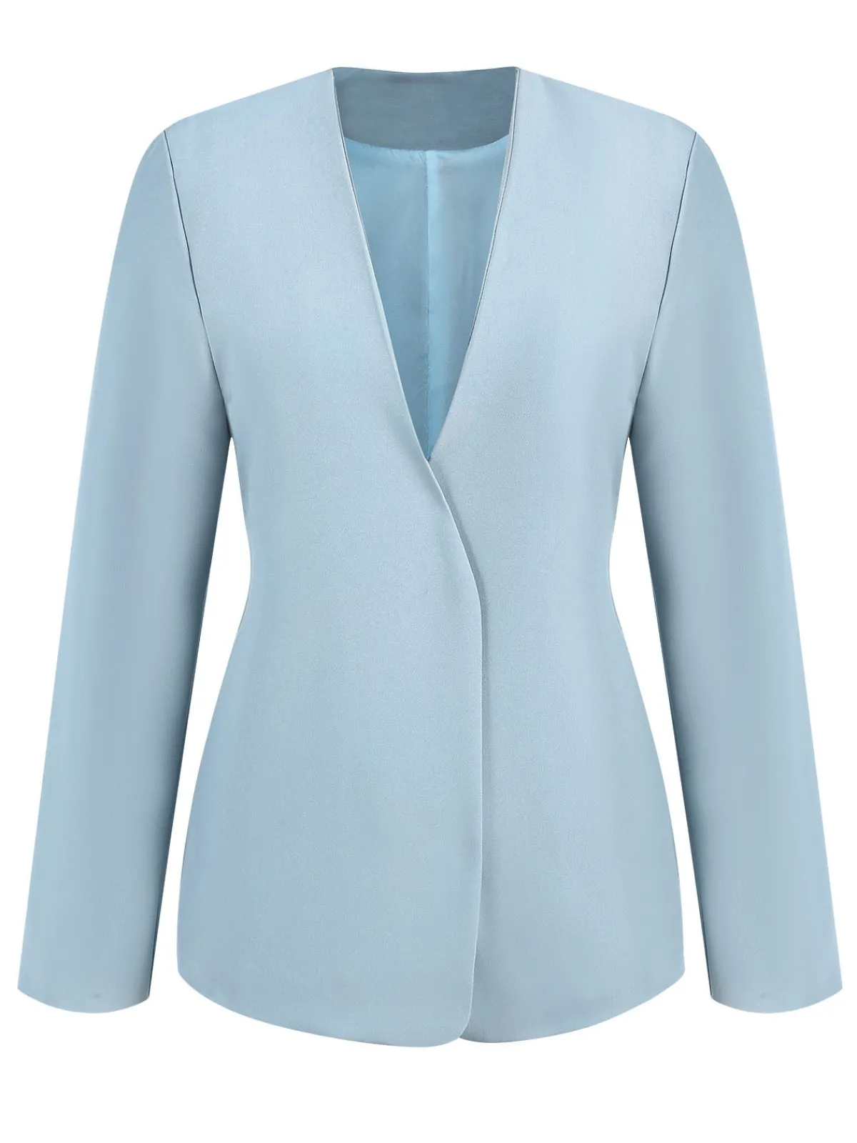 Hot Retro Stage 1940s Solid V-Neck Vintage Coat
