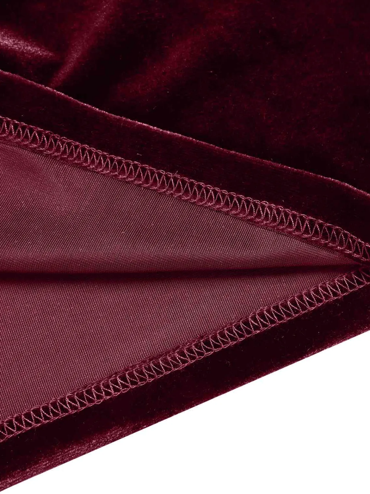 Best Retro Stage 1940s Solid Waist Tie V-Neck Velvet Jumpsuit
