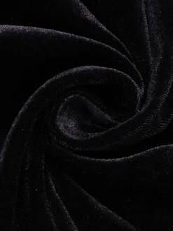 Best Retro Stage 1940s Solid Waist Tie V-Neck Velvet Jumpsuit