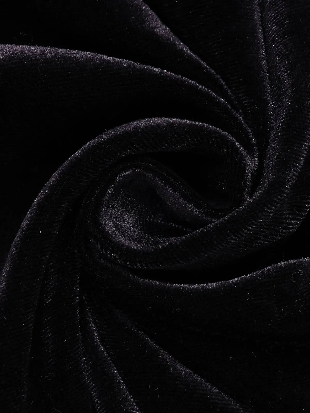 Best Retro Stage 1940s Solid Waist Tie V-Neck Velvet Jumpsuit
