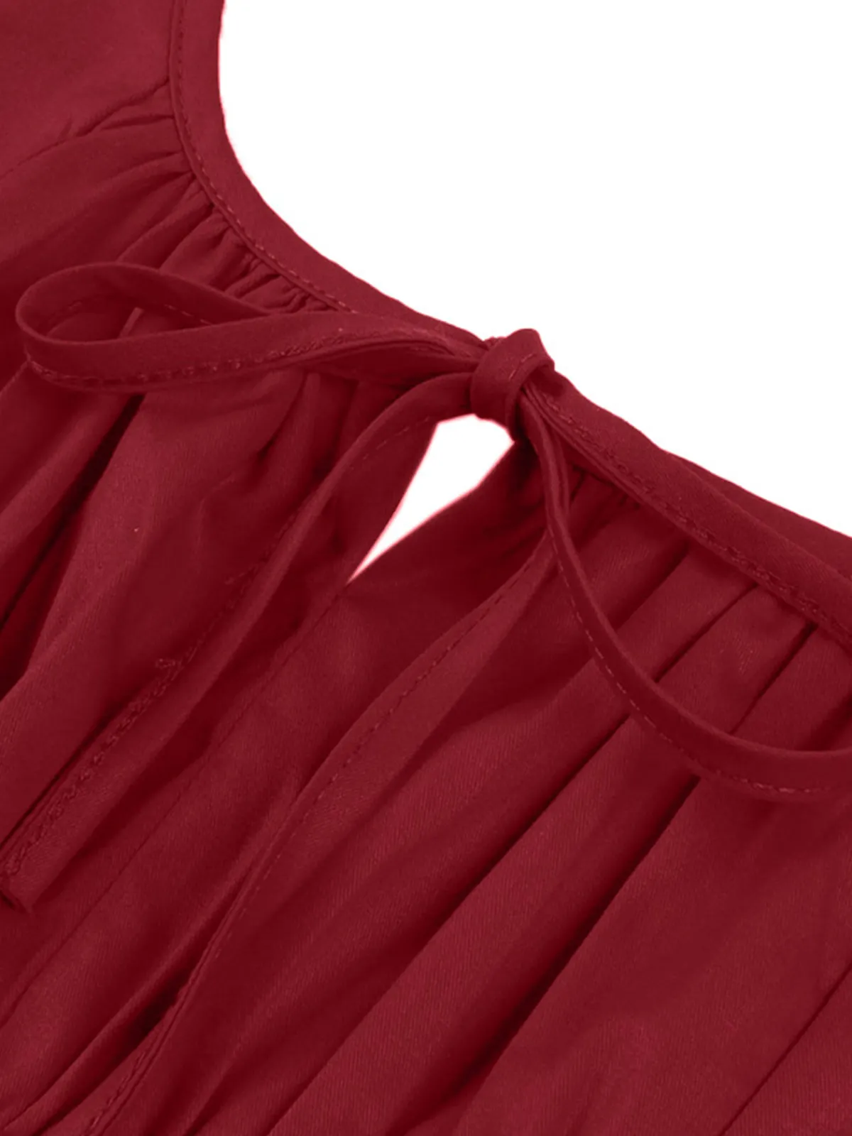 Online Retro Stage 1950s Solid Wide Strap Dress