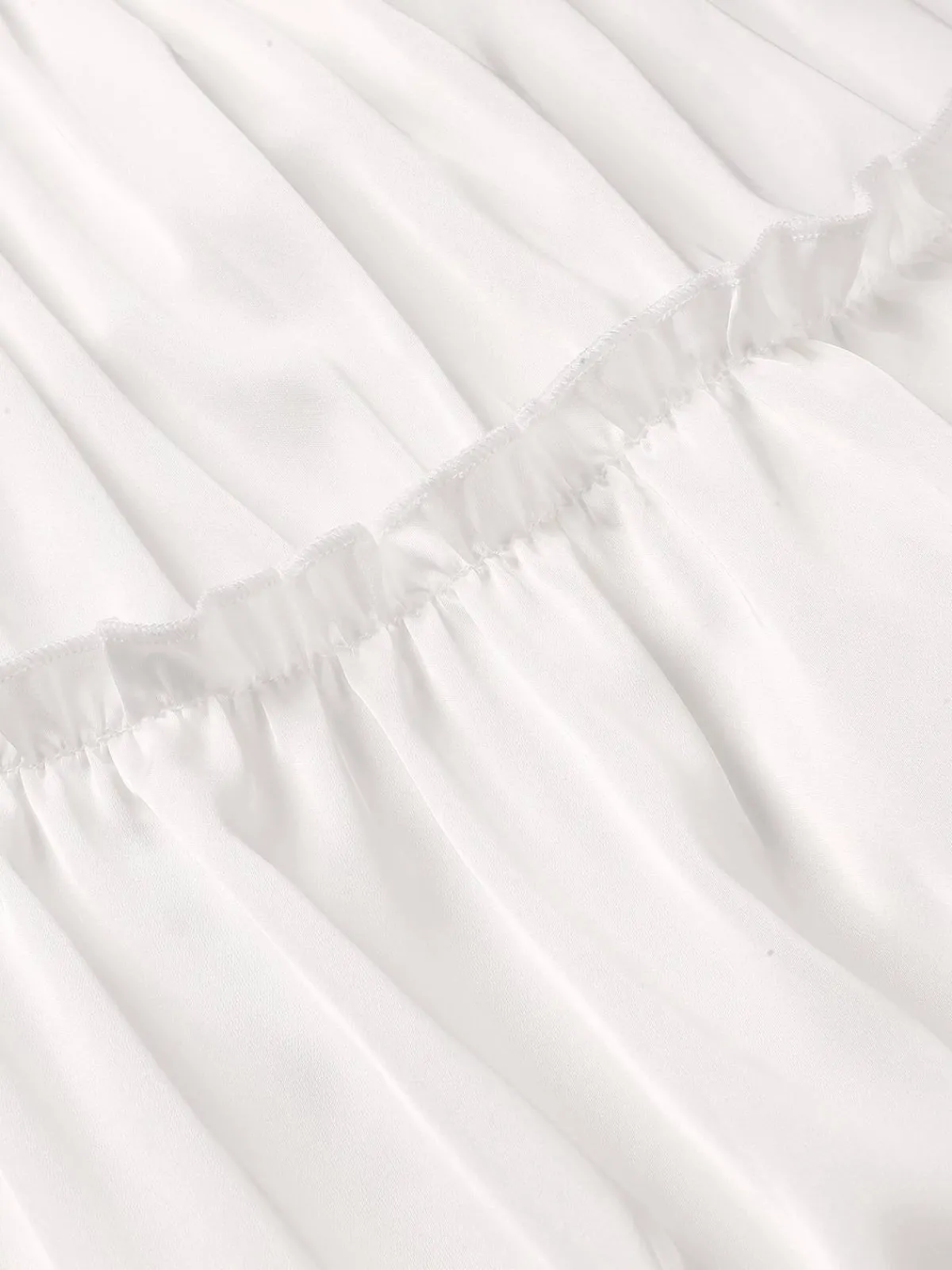 New Retro Stage 1950s Solid Wrinkle Spaghetti Straps Nightgown