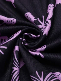 Hot Retro Stage 1970s Spaghetti Strap Butterfly Pajamas