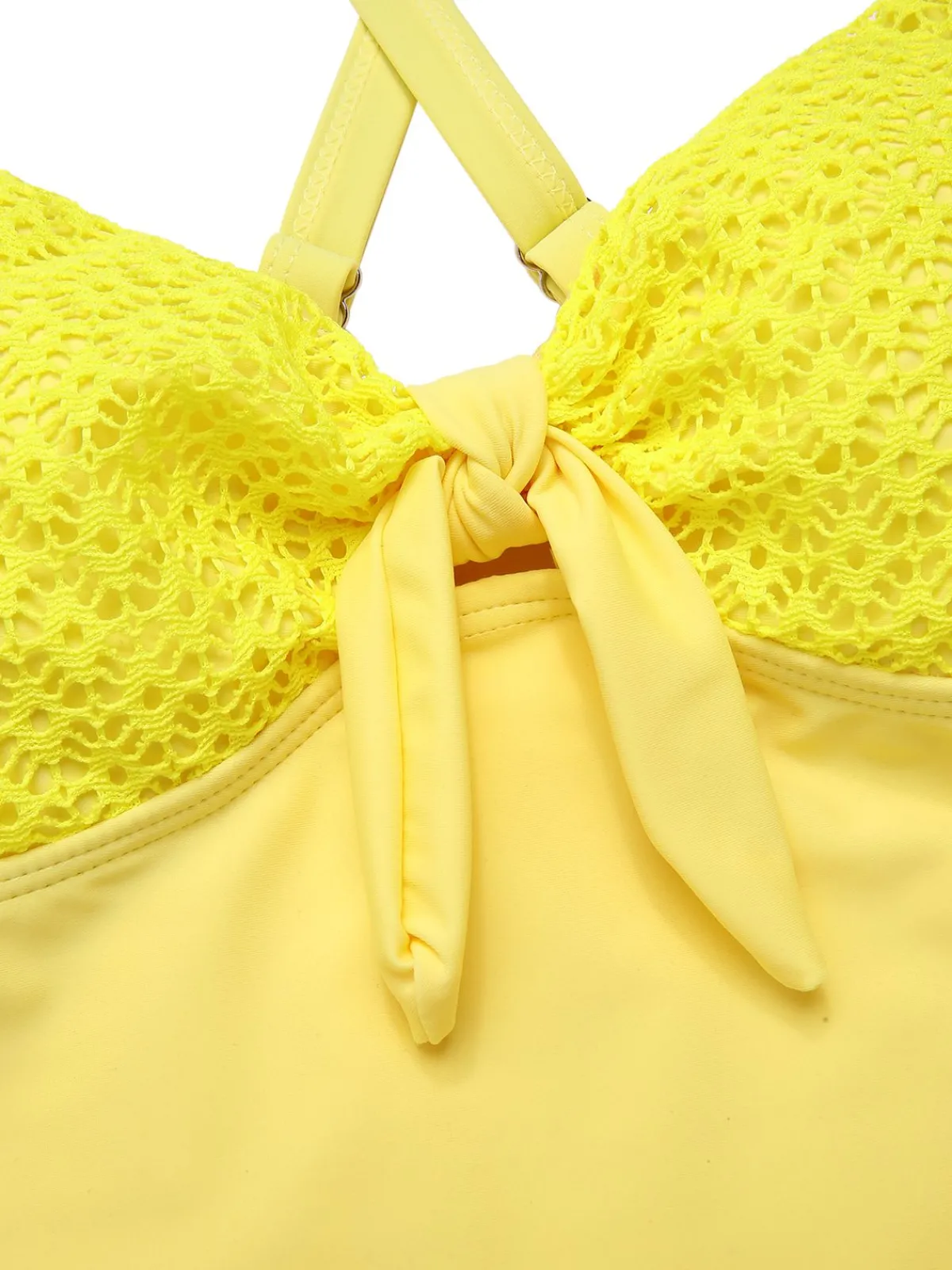 Discount Retro Stage 1950s Spaghetti Strap Cross-Back One-Piece Swimsuit