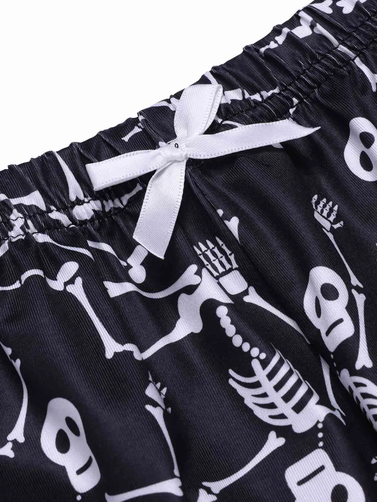 Best Retro Stage 1960s Spaghetti Strap Halloween Skeleton Ghost Pajamas