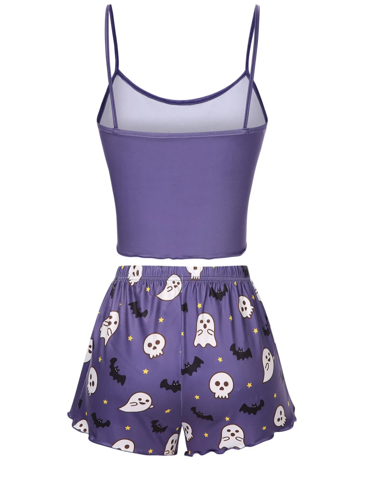 Best Retro Stage 1960s Spaghetti Strap Halloween Skeleton Ghost Pajamas
